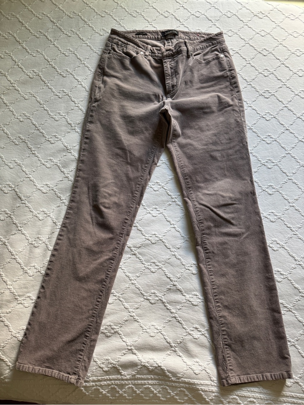 Talbots Straight Leg Jeans in Taupe Brown